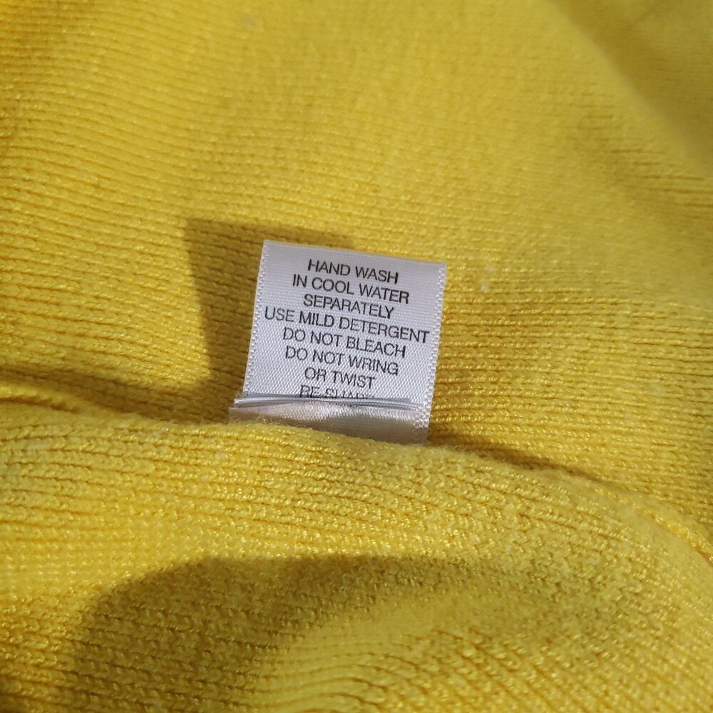 CACHE Yellow Sleeveless Square Neckline Knit Vest Shell Top - Picture 5 of 6